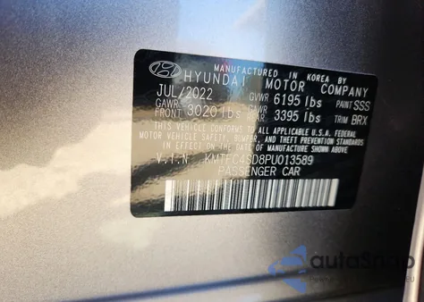 2023 Genesis G90 z USA, uszkodzony, nr VIN KMTFC4SD8PU013589